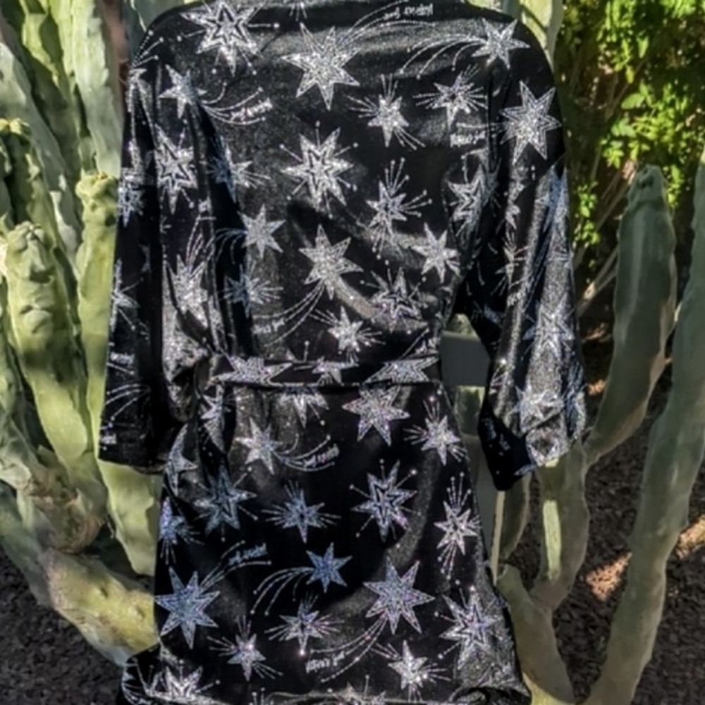 Victoria's Secret Glittery Stars Kimono Robe - Limited Runway Edition S/XS - Picture 3 of 9